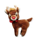 Vintage Applause Rudolph Red Nose Reindeer Standing Plush Stuffed Toy Ch... - £19.60 GBP