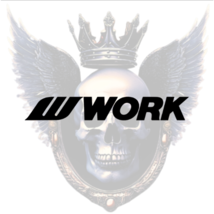 Wheel Rim Vinyl Decal (x2) Work JDM Tuner Sticker Car Laptop Toolbox Window - $5.94+