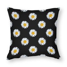 Mondxflaur Daisy White Decorative Pillow Case Covers for Couches Sofas Polyester - £8.78 GBP+