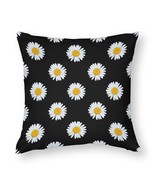 Mondxflaur Daisy White Decorative Pillow Case Covers for Couches Sofas P... - $15.07 CAD+