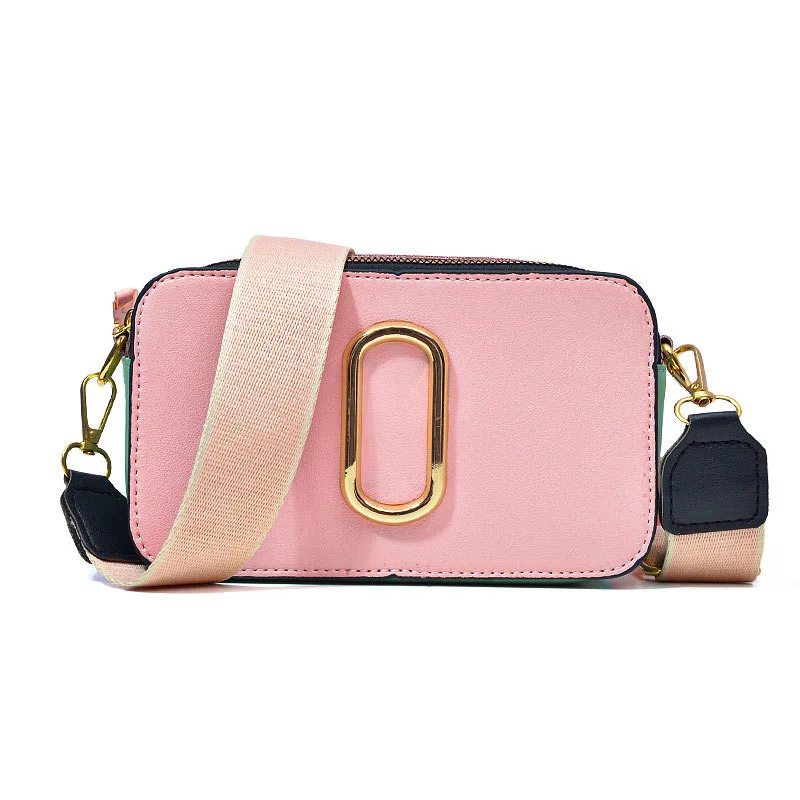 New Contrast Color Camera Bag Lady High Quality Fashion Shoulder Bag Wom... - $28.78