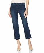 NYDJ Jeans Marilyn Release Hem Crop Straight Leg SZ 6 Clean Breeze $129 ... - £31.78 GBP