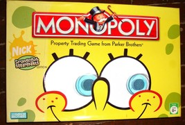 MONOPOLY Nickelodeon SpongeBob SquarePants 2005 Ed.  Family Board Game Hasbro - £22.51 GBP