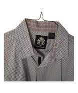 English Laundry Mens XL Geometric Grey/Black Long Sleeve Button Up Flip ... - £17.94 GBP