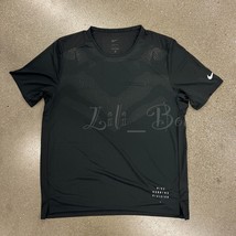 NWT Nike DD6045-010 Men Dri-Fit Run Division Rise 365 Top Tee Shirt Black Size M - £31.41 GBP
