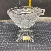 Anna Hutte Bleikristall 24% Lead Crystal Footed Candy Dish Made In West Germany - £11.76 GBP