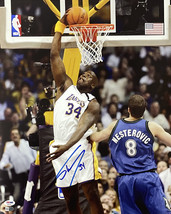 Shaquille o&#39; Neal Firmado 16x20 los Ángeles Lakers Dunk Foto PSA/DNA Holograma - £157.51 GBP