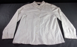 Jones Wear Sport Women White 4 Pocket Long Sleeve Button Up Shirt Extra Large Xl - £17.83 GBP