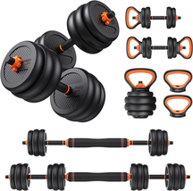 Adjustable Dumbbells, 20/30/40/50/70/90Lbs Free Weight Set with Connector, 4 In1 - £140.46 GBP