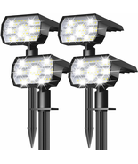 Solar Lights Outdoor Waterproof IP68, 56 LED 3 Lighting Modes Solar Powe... - $57.12