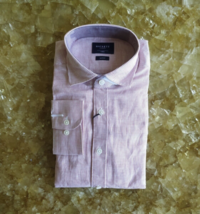Hackett London Slim Fit Gestreiftes Leinenhemd Grösse L Weltweiter Versand - £70.31 GBP
