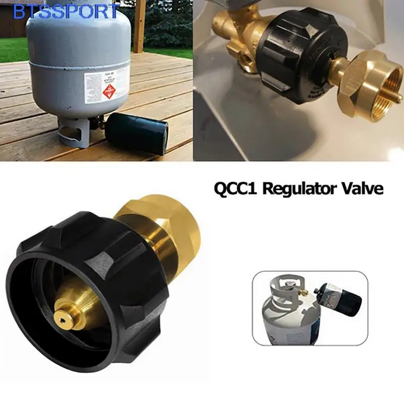 Outdoor Picnic Gas Cylinder Tank Gas Propane Refill Adapter QCC1 Regulator Valve - £8.79 GBP