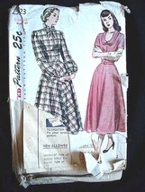 Vintage Sewing Pattern Simplicity 2523 Full Skirt Dress 1950S Small - £15.15 GBP