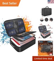 Water-Resistant Fireproof Organizer Bag for Documents, Laptops, and Cert... - $40.00