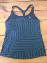 Nike Dri Fit Dry Black Womens Racerback Bra Tank Top Workout Shirt S 4-6... - £15.97 GBP