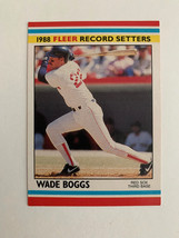 1988 Wade Boggs Fleer #3 Error Card (No 1987 Stats) - $9.90