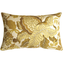 Harvest Floral Yellow 16x24 Throw Pillow, with Polyfill Insert - £48.18 GBP