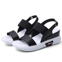 New Fashion Split Leather Women Sandals Flat Platform Women Summer Shoes Sneaker - £50.64 GBP