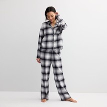 Petite Sonoma Goods For Life® Flannel Notch Pajama Top &amp; Pajama Bottoms ... - $366.58 MXN