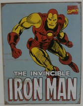 The Invincible Iron Man Retro Tin Sign, 12 inches x 16 inches - £10.15 GBP