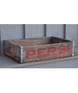 Pepsi Cola Natural Wooden Soda Pop Bottle Crate Carrier Tool Open Box Ru... - £11.87 GBP
