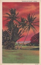 Hawaii HI Moanalua Palms At Moanalua Gardens 1947 Honolulu Postcard D41 - £2.35 GBP