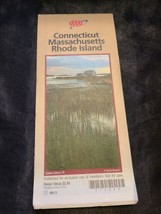 AAA Connecticut Massachusetts Rhode Island Travel Road Map 99-3 - £7.11 GBP