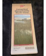 AAA Connecticut Massachusetts Rhode Island Travel Road Map 99-3 - $12.13 CAD