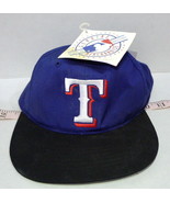 Vintage Texas Rangers Cap Youth Size Snapback Blue Red White Logo 1991 TAGS - £14.40 GBP