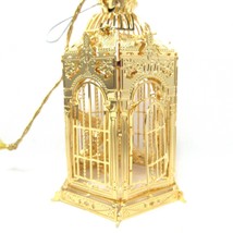 2006 Festive Bird Cage Danbury Mint Christmas Ornament Gold Plated Collection - £42.62 GBP