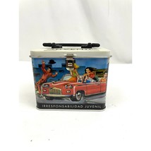 VTG Metal Tin Lunch Box Humor Funny 2000 Y2K Delincuencia Juvenil Accout... - $20.69