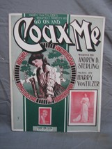 Antique 1900s &quot;Coax Me&quot; Sheet Music #195 - $19.79