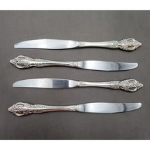 Oneida Pembrooke Renoir Stainless Flatware Dinner Knives Set Of 4 Vtg USA - $372.61 MXN