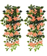 Bougainvillea Artificial Hanging Flowers, Uv-Resistant Fake Plastic Flow... - $636.15 MXN