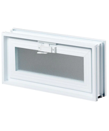 Screen Windows Ventilation Hopper Vent Glass Block Windows Removable Scr... - $798.28 MXN