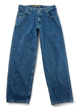 Levis Silvertab Baggy Jeans Men 34x32 Blue Medium Wash Wide Leg Y2K Skate Grunge - £54.52 GBP