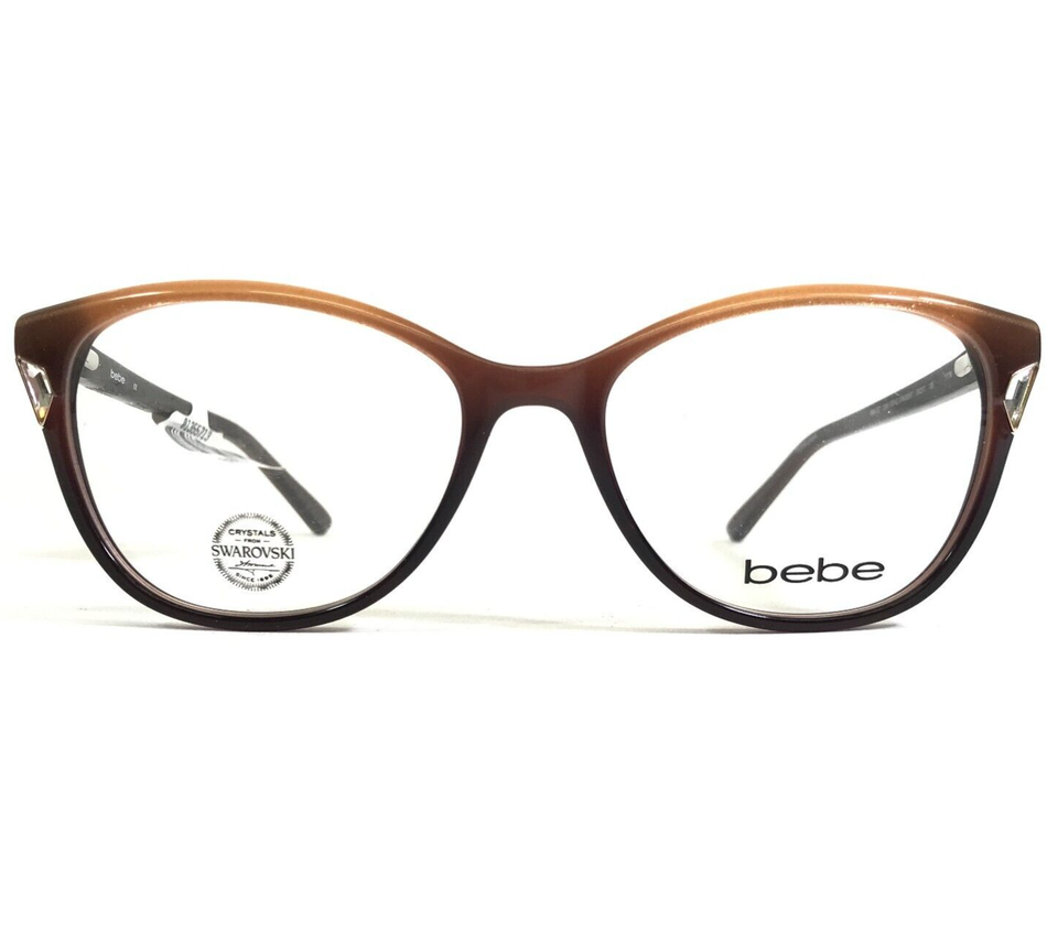 Bebe Eyeglasses Frames BB5178 200 TOPAZ GRADIENT Brown Swarovski 53-17-135 - $39.59