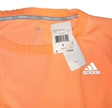 Adidas Running Cozy Pull Cropped Sweatshirt Orange Small NWT image 5