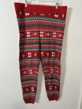 Torrid Christmas Striped Holiday Full Length Knit Leggings Size 1XL - £23.20 GBP