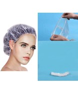 UK !!! 10 DISPOSABLE SHOWER BATH CAPS BATHING ELASTIC CLEAR HAIR CARE HAT CAP - $1.27