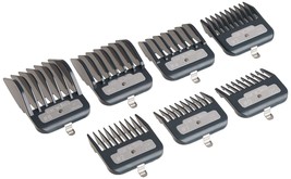 Black, 7 Count, Andis Master Series Premium Metal Hair Clipper Attachmen... - $36.94