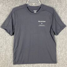 Peloton T-Shirt Men&#39;s Small Short Sleeve Gray Nylon Blend Adults S - $12.55 CAD