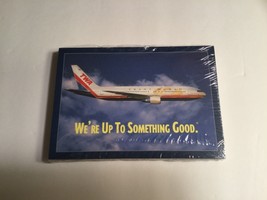 “TWA” AIRPLANE VINTAGE UNUSED APPROXIMATELY 50 POSTCARDS, STILL IN CELLO... - £6.84 GBP