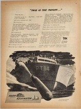 1944 Print Ad Nash Kelvinator Builds War Equipment PT Boat Detroit,Michigan - $15.88