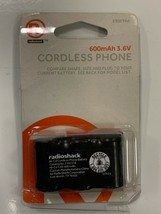 Radio Shack 2302354 Cordless Phone Battery 600MAH 3.6v NI-CD - £6.37 GBP