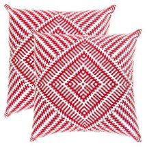 TreeWool (Pack of 2) Decorative Throw Pillow Covers Kaleidoscope Accent in 100%  - £21.49 GBP