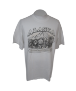 Alaska T Shirt Homeland Security Bears Denali front graphic cotton XL white - £11.67 GBP