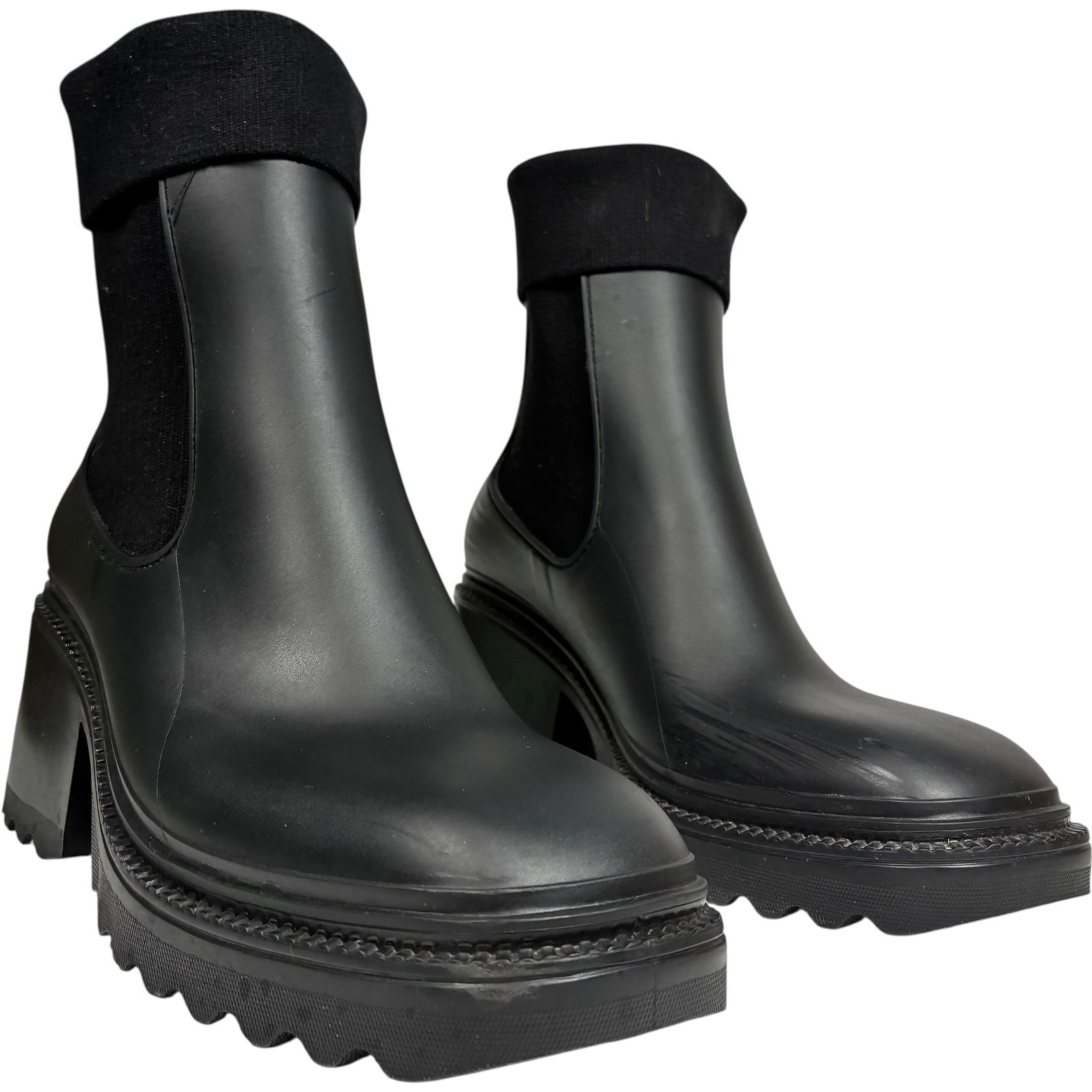 Circus by Sam Edelman Kala womens black square toe heeled chelsea boots size 9M Item image 2