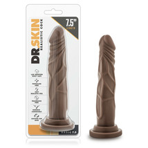 Dr. Skin Realistic Cock Basic 7.5 Chocolate - $14.53