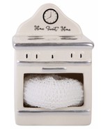 Home Sweet Home Vintage Stove Scrubby Holder White Mesh Sponge 5-inch Hi... - $17.77